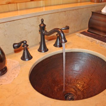 Cleopatra Waschtischplatte mit Unterbaubecken